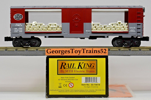 MTH RAILKING 3-RL O #174614 NYC NUEVA YORK CENTRAL 40' ORO COCHE COMO NUEVO 30-74614 NUEVO EN CAJA | Condition: New
