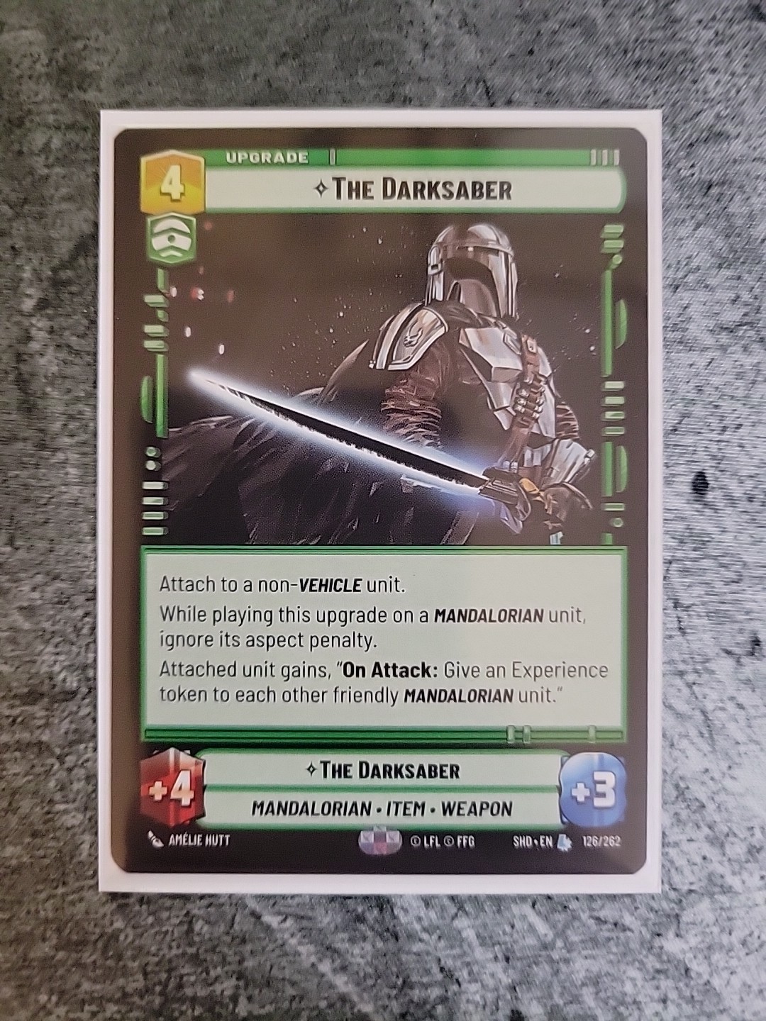 Star Wars Unlimited The Darksaber #126 Shadows of the Galaxy SHD SWU Legendary