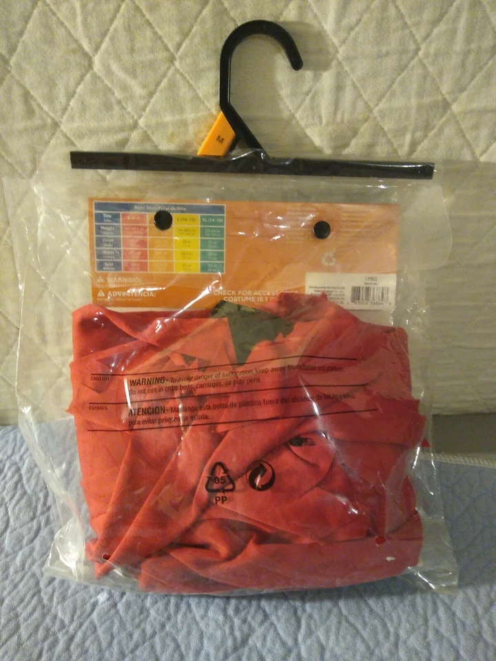 Devil's Robe Costume Boy's Med 1 Piece Size M 8-10 (LOC TUB L-24) - Image 2 of 2