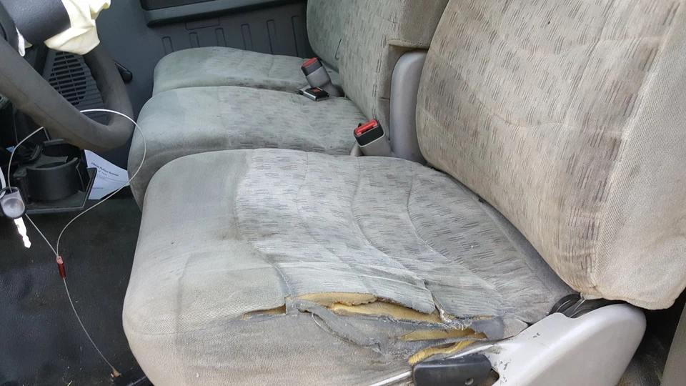 11-12 F250 Gris Tela Regular Cabina Asientos Interior Asiento AS CORE OEM Foto 2 de 4