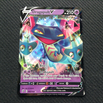 dragapult v pokemon card value Pokemon Card Rebel Clash DRAGAPULT V 92/192 - NM/MINT