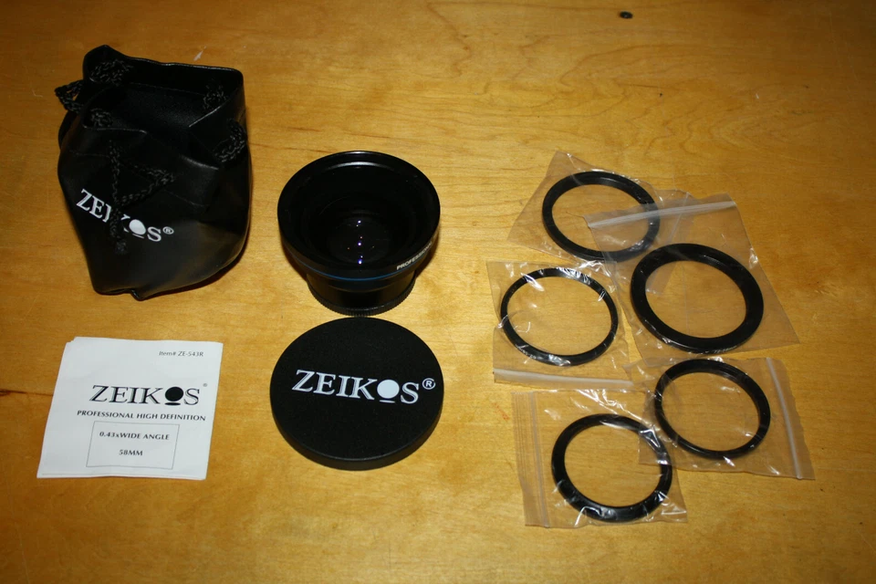 Zeikos Professional HD 0.43x Super Wide Fisheye Len fits all Major Brand Camera - Image 2 of 4