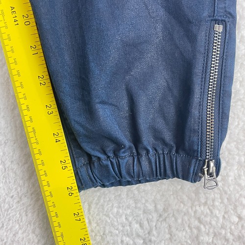 Hudson Blue Coated Utility Jogger Pants Womens Pull On Elastic Waist Size Medium - Picture 11 of 20