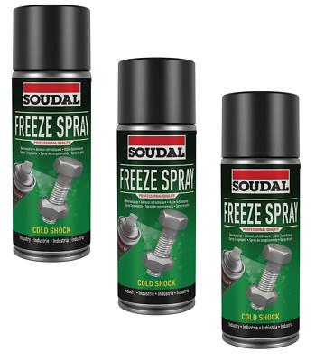 3x Kälteschock Spray Kältespray Rostlöser Rostentferner Rostspray 400 ml Profi