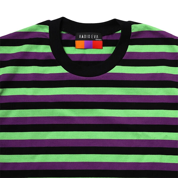 RADIO EVA 811 EVANGELION BORDER T-Shirt EVA-01 Anime Japan
