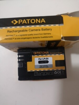 Patona High Capacity Li-Ion Ersatzakku Akku für Canon LP-E6 LPE6 InfoChip 