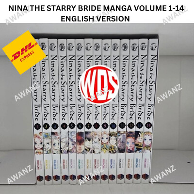 Nina The Starry Bride Manga von Rikachi Vol. 1-14 lose/kompletter Satz englis...