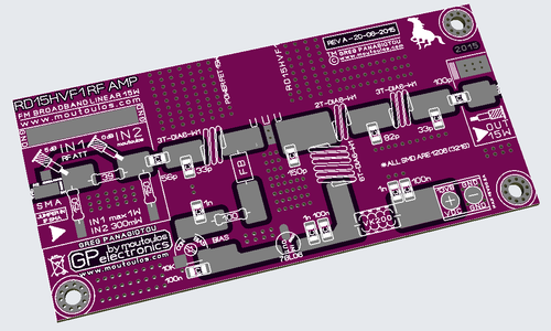 RD15HVF1 Liniowe wzmacniacze nadawcze FM BroadBand 15W PCB moutoulos™ - Zdjęcie 12 z 16
