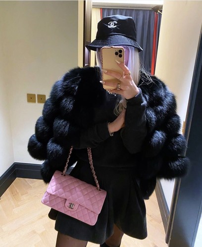 Chanel Classic Flap Bag Medium Rose Sakura Pink 22K Lambskin Champagne Gold HW - Picture 6 of 24