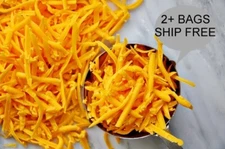 CHEDDAR CHEESE SHREDDED FREEZE DRIED-BUY 2 BAGS GET FREE SHIPPING!