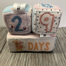 Disney Baby WINNIE THE POOH Milestone Soft Blocks Set  Days To Years