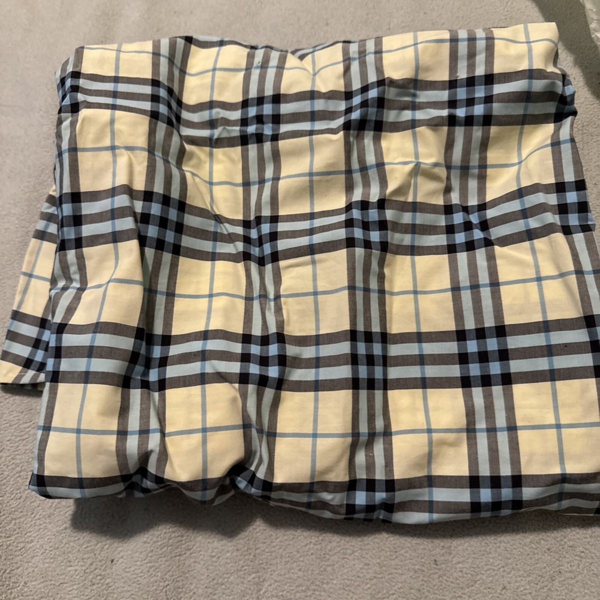 NWT $330 Burberry Brit Men's Chalk Yellow Cotton Button-down