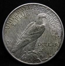 1925-S  $1 Peace Dollar, United States aUNC