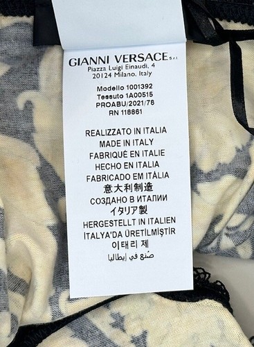 Versace Barocco Brief Cotton Panties Underwear Women’s Size 1 (US 32) Authentic - Picture 4 of 8