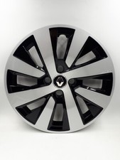 Abbellimento ruota coprimozzi 15" bicolore nero e argento Renault Clio V