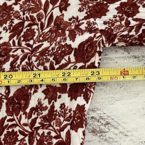Wonderly Maxi Abito Boho Donna XL Pullover Floreale Ruggine L/S Cotone 3 Livelli Scollo V - Foto 16 di 19