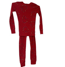 Spotted Zebra Disney Unisex Christmas Pajamas Size XL Christmas Light