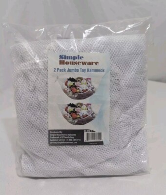 Simple Houseware 2-Pack Jumbo Toy Hammock White - New