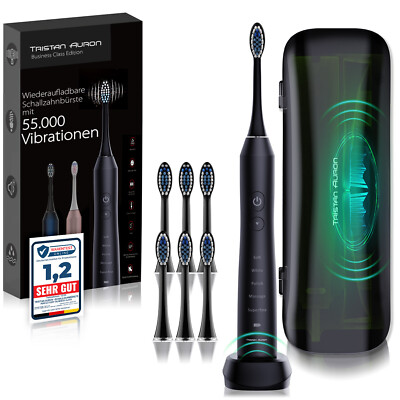 Tristan Auron Elektrische Zahnbürste Schallzahnbürste mit UV Reinigung