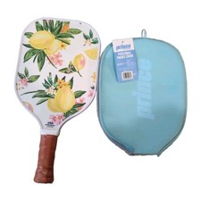 USA Pickleball Paddle Lemons/Floral Light Blue Prince Paddle Cover Both New