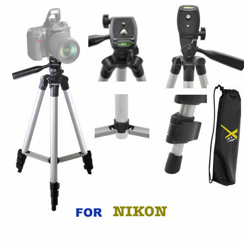 50" Photo Tripod For NIKON D3000 D3100 D3200 D3300 D5000 D5100 D5200 D5300 - Picture 1 of 7