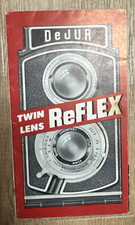 Vintage Dejur Twin Lens Reflex Camera Instructions Guide Manual English