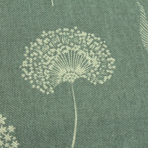 Stoff Baumwolle Polyester Rips oliv Pusteblume Leinenoptik khaki - Bild 3 von 4