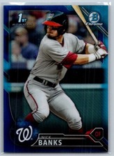 Nick Banks 2016 Bowman Draft Chrome Blue Refractor RC Rookie 062/150 #BDC-79