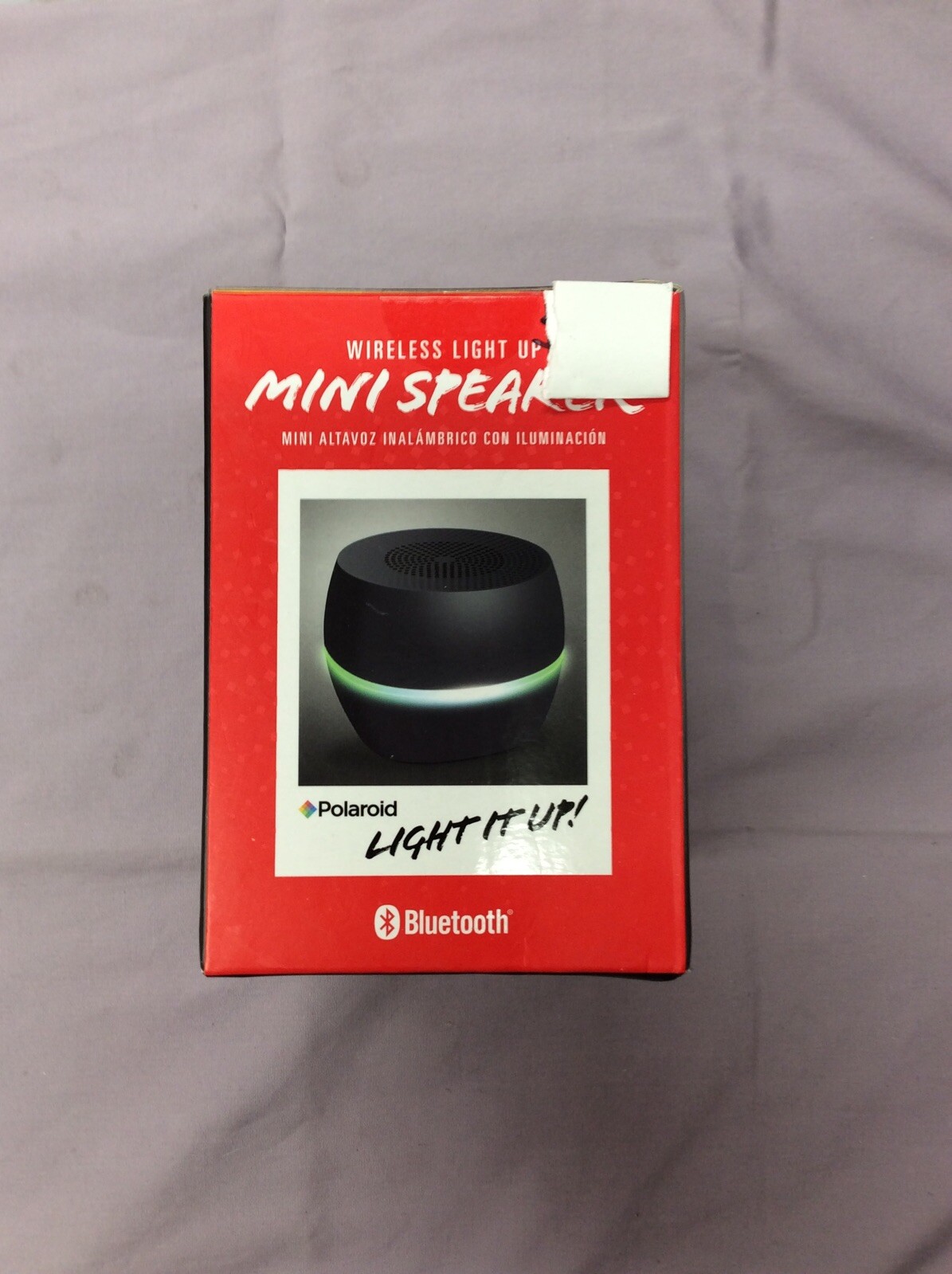 polaroid bluetooth wireless light up mini speaker
