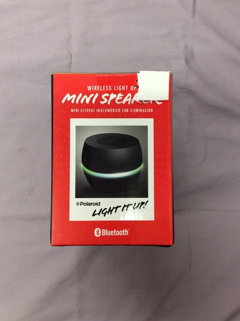 polaroid wireless light up mini speaker