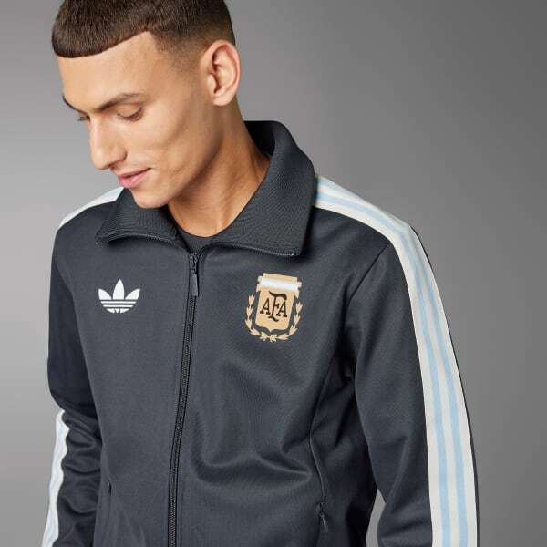 adidas Beckenbauer Argentina Track Top Mens Soccer Jacket Asia-Fit