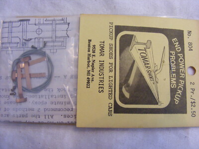 Vintage HO Scale  Tomar 804  Lighted Car Pickup Shoes            f