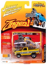2021 Johnny Lightning ZINGERS Yellow  Silver 1973 Chevy Cheyenne 10 NIP