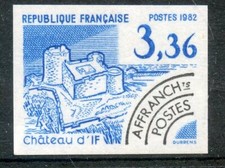 PHOTO CONTRACTUELLE TIMBRE FRANCE NON DENTELE PREOBLITERE N° 177 CHATEAU D'IFF