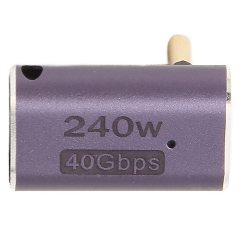 USB4.0 C Right Angle Adapter 40Gbps USB C Female To USB C Male Adapter - Zdjęcie 22 z 22