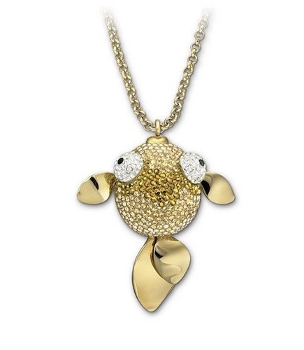 Swarovski Lychee-Goldfish Pendant Long/Large 3D Moving Tail Fins Crystal 1110471 - Picture 10 of 10