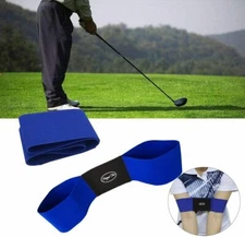 Pro Golf Swing Arm Band Training Aid for Beginners Blue Unisex Fast
