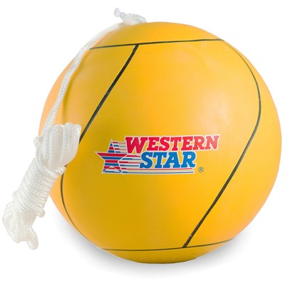 Western Star Tetherball Game Set - Soft-Touch Tether Ball with Durable Attach...