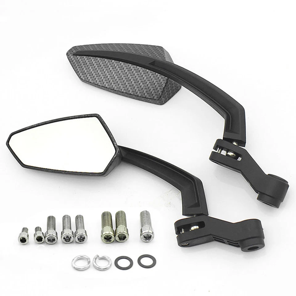 Espejos retrovisores universales para motocicleta 10 mm 8 mm para Honda Grom Yamaha Kawasaki Foto 3 de 4