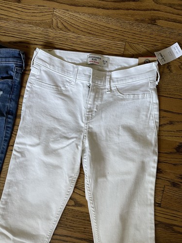 Abercrombie Super Skinny Jeans Girls 13 / 14 Slim Stretch Denim 2 Pairs - Picture 3 of 13