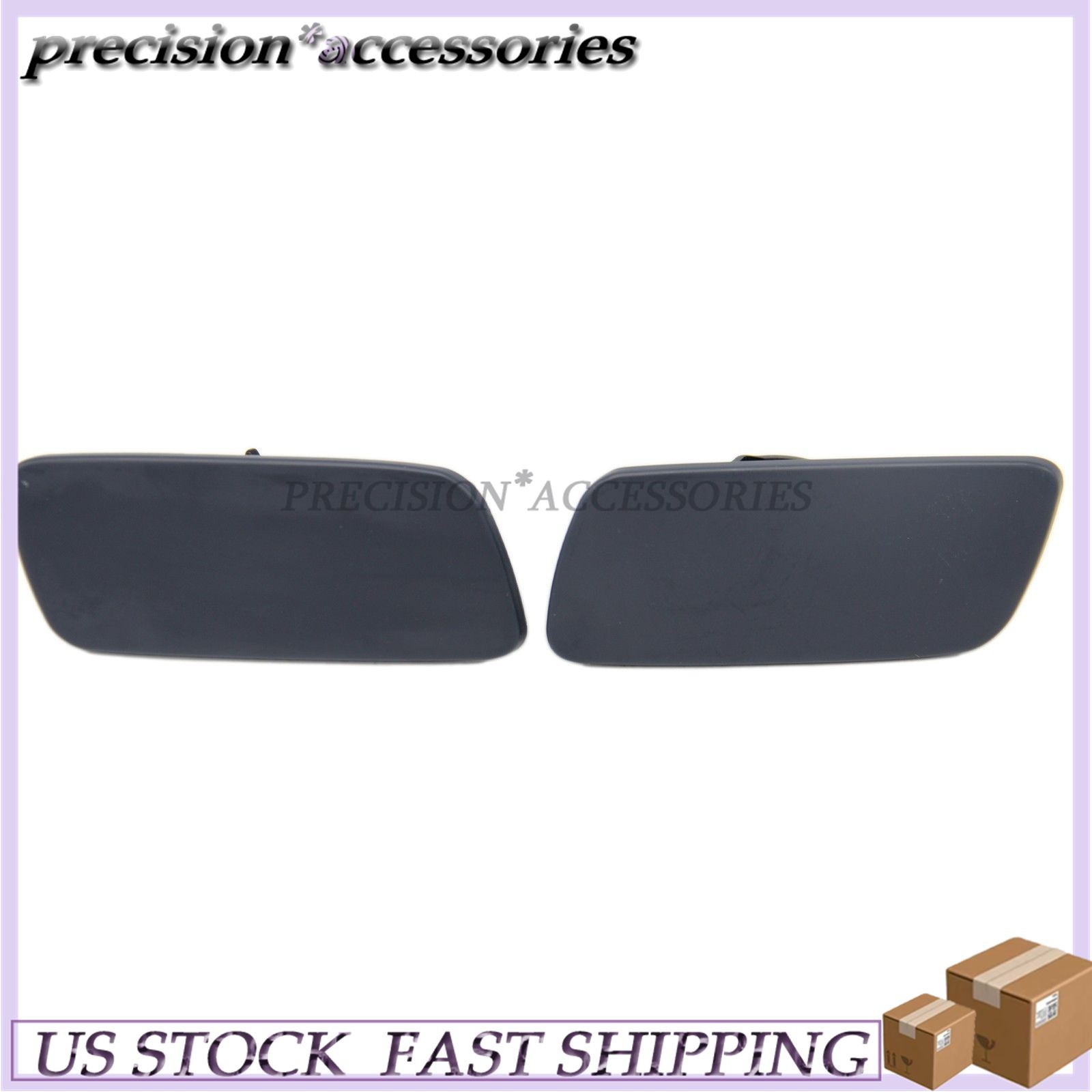 LH+RH Headlight Washer Cover For 10-18 Rolls-Royce Ghost 61677244959 61677244960
