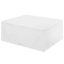 White Letterhead Folding Boxes - 25 Per Pack 8 1/2 x 11 x 4" - Double