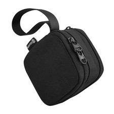 CaSZLUTION Travel Case for MacBook Pro Charger, Small Charger Organizer Black