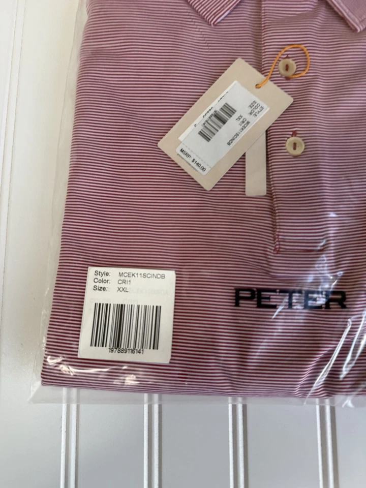 Peter Millar Summer Comfort Indiana University Hoosiers XXL Polo Shirt NEW - Image 2 of 4