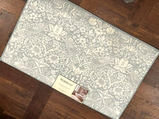 NEW  William Morris  Co STRAWBERRY THIEF Blue 21  X 34  Bath Rug- ADORABLE 