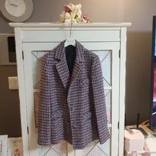 Line Tweed Jacket 55-66 Elegant Formal Design