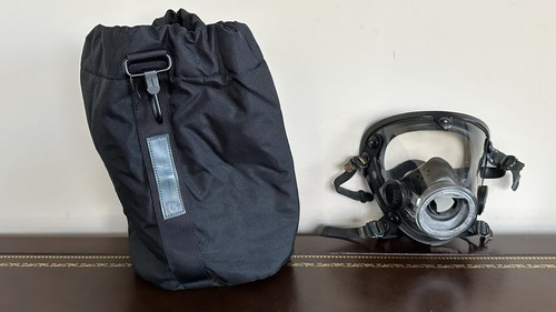 Scott AV-2000 SCBA Facepiece Mask LARGE Firefighter Air Mask w/ Galls Bag