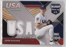 2020 Panini Elite Extra Edition USA Baseball Material Black John Doxakis 2u3