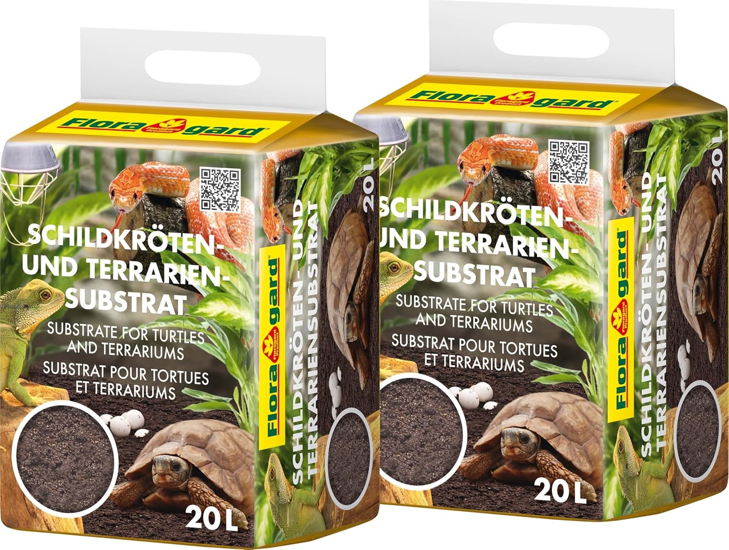 Substrat de terrarium Floragard sans engrais litière absorbante tortues