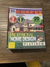 Punch Professional Home Design Suite Platinum Version PC CD-ROM 2001 w box - VG